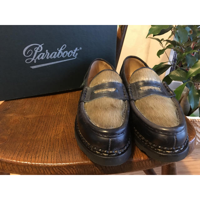 Paraboot(パラブーツ)のE様専用PARABOOT 廃盤 フォック オルセー アザラシ レディース 3.5 レディースの靴/シューズ(ローファー/革靴)の商品写真