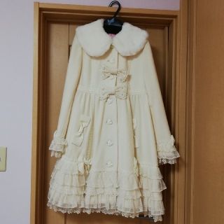 アンジェリックプリティー(Angelic Pretty)のAngelic Pretty フリルコート アイボリー(ロングコート)