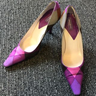 エミリオプッチ(EMILIO PUCCI)のEmilio Pucci プッチ柄パンプス 紫(ハイヒール/パンプス)