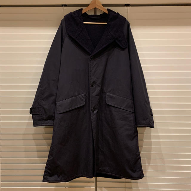 COMOLI(コモリ)のCOMOLI コモリ HOODED COAT フーデッドコート ネイビー 1 メンズのジャケット/アウター(モッズコート)の商品写真