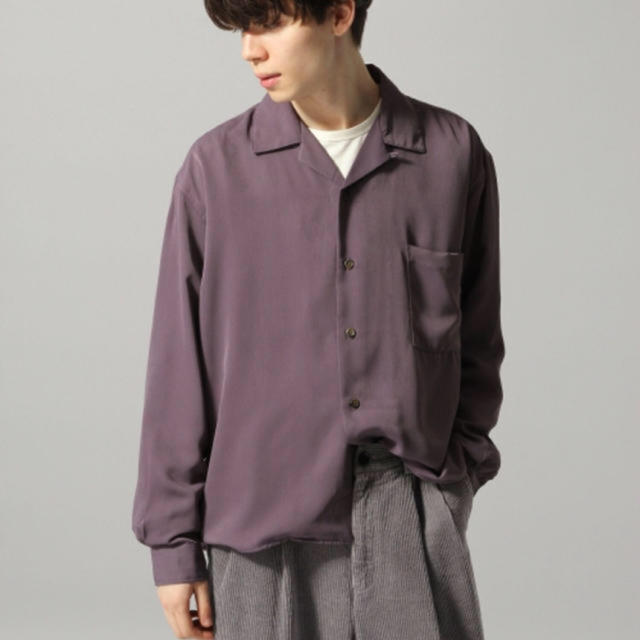 HARE(ハレ)のHARE オープンカラーシャツ パープル 紫 メンズのトップス(シャツ)の商品写真