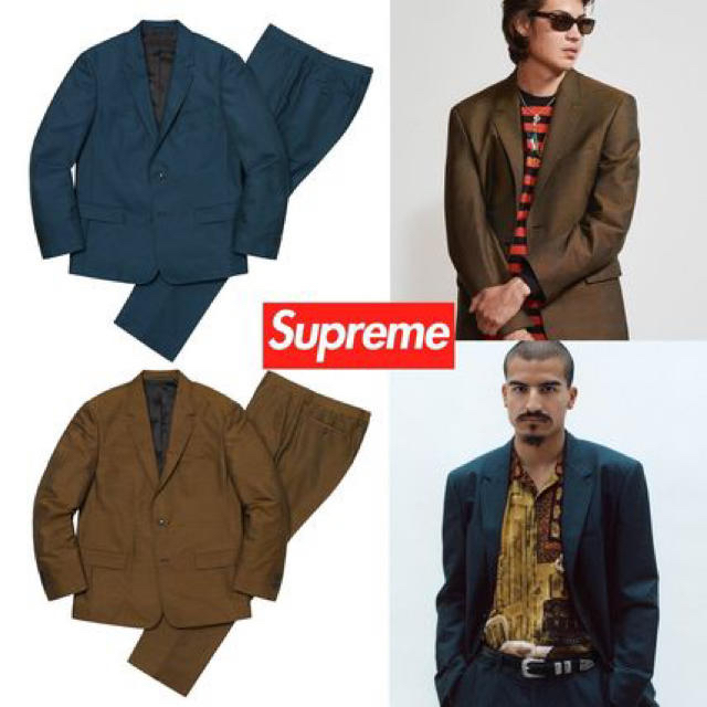 supreme suit 紺色