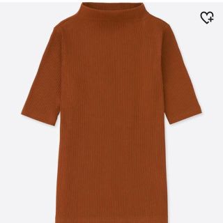 ユニクロ(UNIQLO)のユニクロ♡リブハイネックT(カットソー(半袖/袖なし))