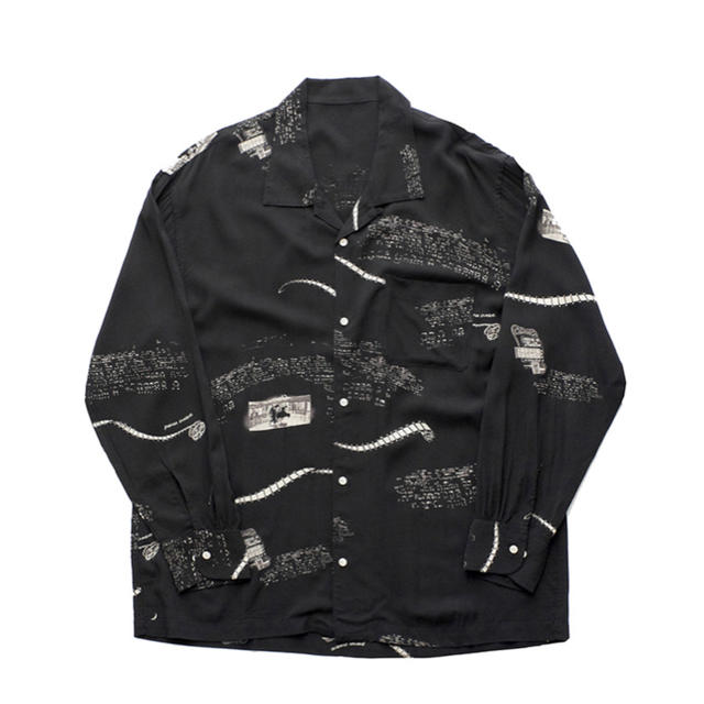 Porter Classic - ALOHA LONG SHIRT-BLACK