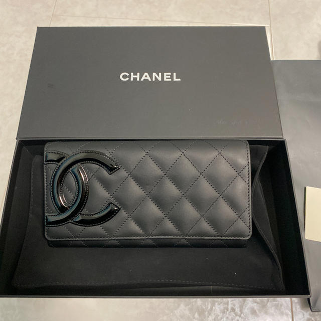 CHANEL カンボンライン　長財布レディース