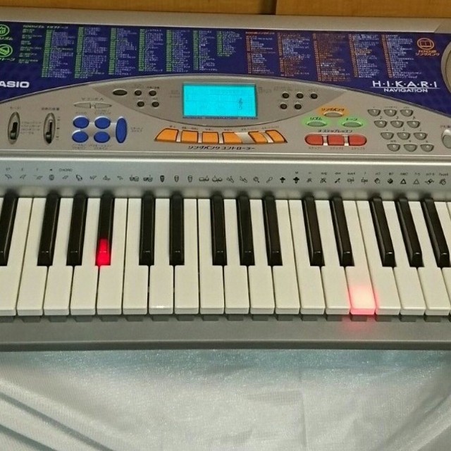 CASIO(カシオ)の【美品】カシオ 光ナビゲーション キーボード LK-57CASIO 楽器の鍵盤楽器(キーボード/シンセサイザー)の商品写真