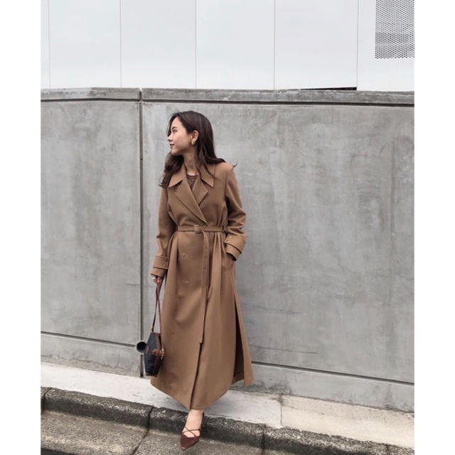 BELT FLARE LONG COAT / ベルトフレア ロングコート