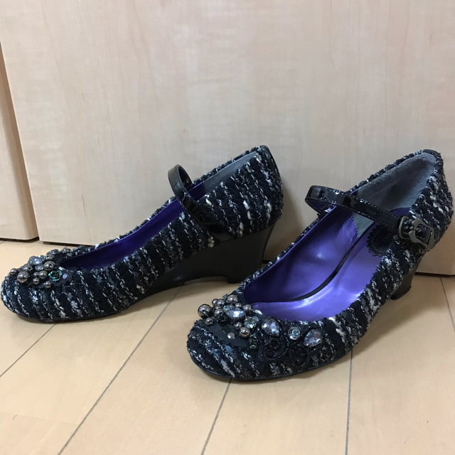 ANNA SUI(アナスイ)のANNA SUI ツイードパンプス レディースの靴/シューズ(ハイヒール/パンプス)の商品写真