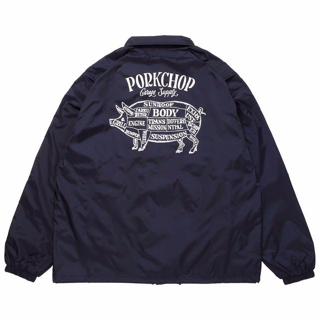 Lサイズ/ポークチョップ コーチジャケット ネイビー PORKCHOP65cm袖丈