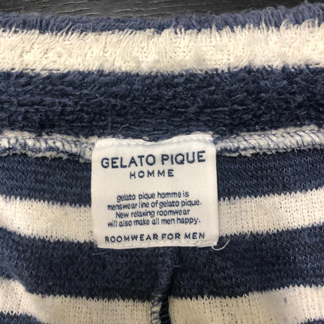 gelato pique(ジェラートピケ)の１日だけセール　ジェラートピケ　ルームウェア　セットアップ　ボーダー　M メンズのスーツ(セットアップ)の商品写真