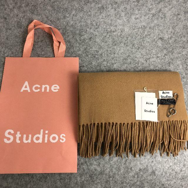 Acne Studiosプレゼントマフラーメランジキャメル男女兼用 正規品