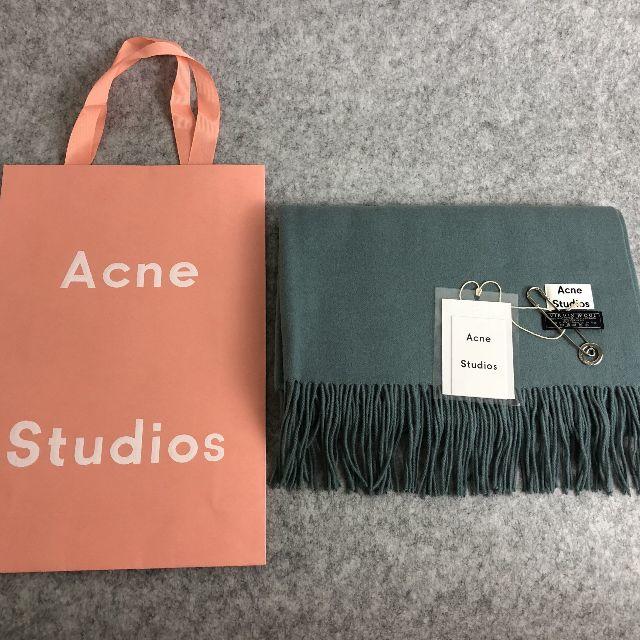 Acne Studiosプレゼントマフラーメランジキャメル男女兼用 正規品バージンウール100%付属品