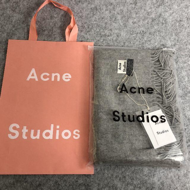 Acne StuAcndiosプレゼントマフラーメランジキャメル男女兼用 正規品