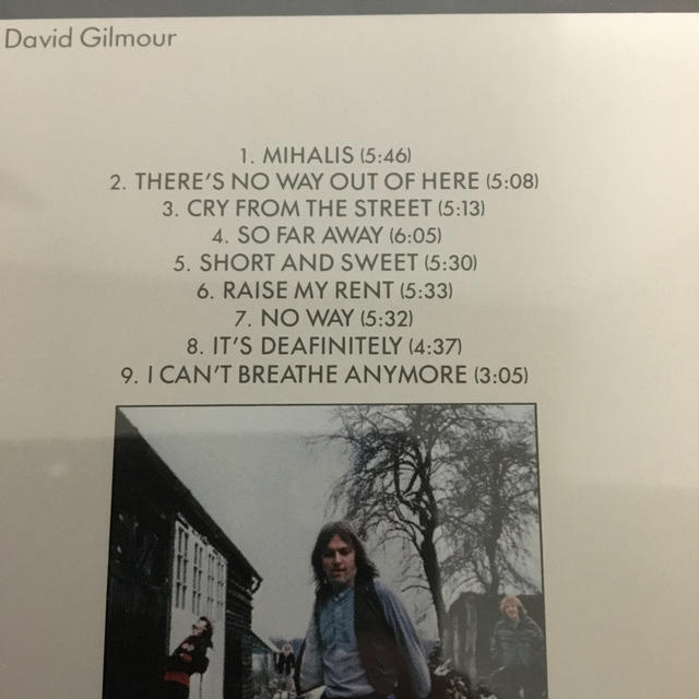 DAVID GILMOUR アルバム エンタメ/ホビーのCD(ポップス/ロック(洋楽))の商品写真