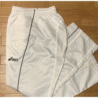 アシックス(asics)のasics ウインドパンツ 白 メンズLサイズ 裏メッシュ(ウェア)