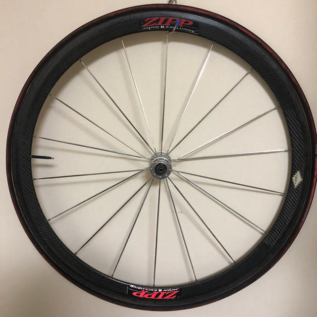 値下げ　zipp  手組みホイール　フロントのみ