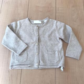 ザラキッズ(ZARA KIDS)のZARA baby  ベージュカーディガン(カーディガン/ボレロ)