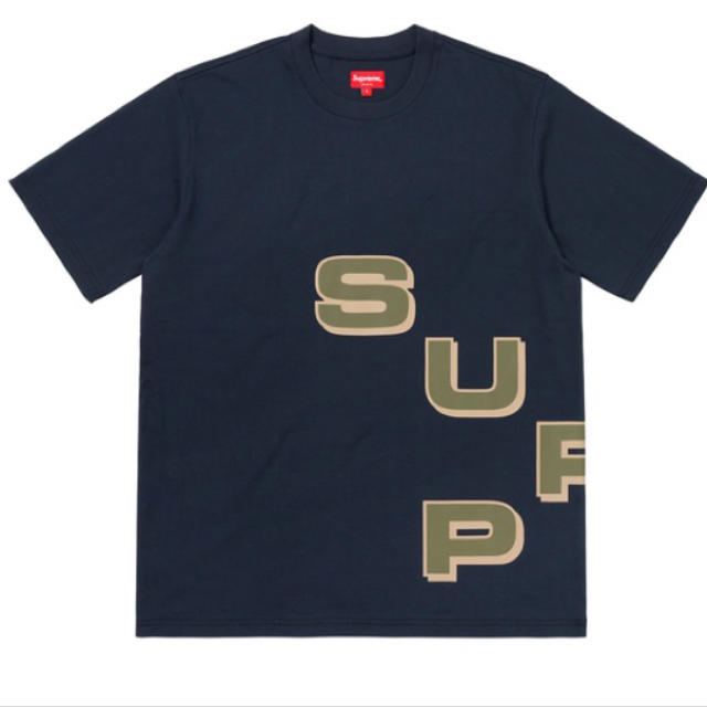 Supreme Stagger Tee グレー 18aw