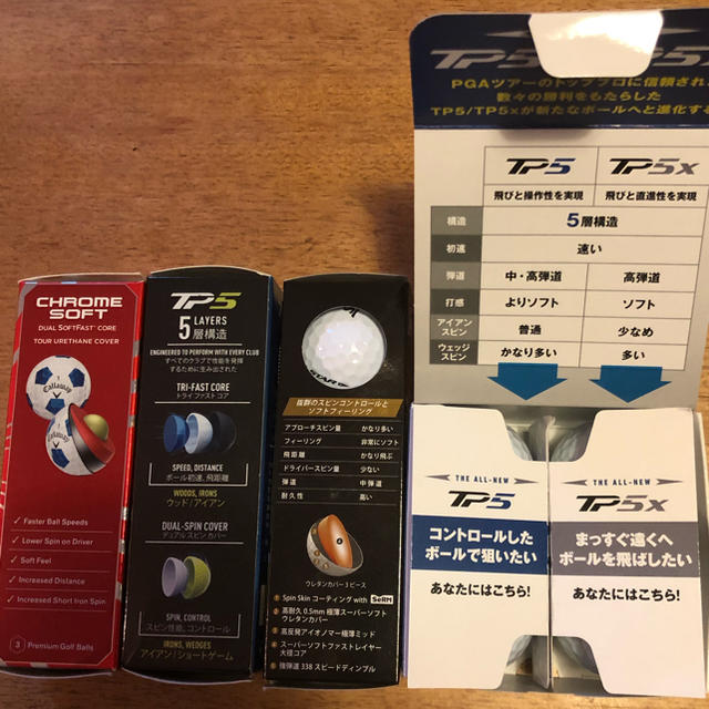 Srixon(スリクソン)の未使用　ゴルフボール　ツアーボール　13個　tp5 Zスター　クロムソフト スポーツ/アウトドアのゴルフ(その他)の商品写真