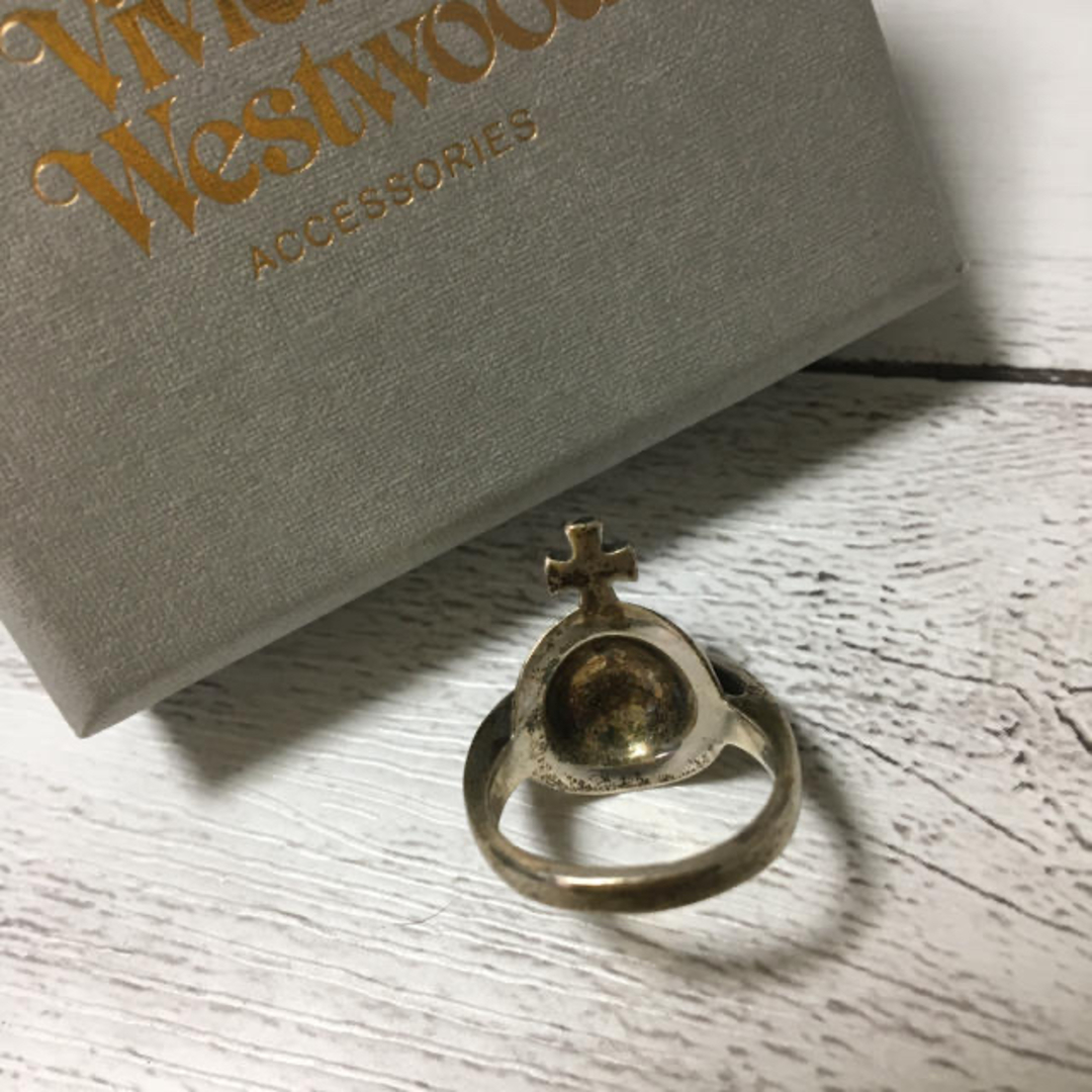 Vivienne Westwood(ヴィヴィアンウエストウッド)の専用ヴィヴィアンウエストウッド ニューソリッドオーブリング Sサイズ シルバー レディースのアクセサリー(リング(指輪))の商品写真