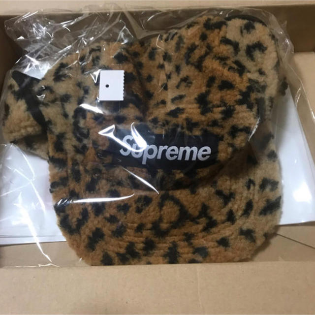 supreme Leopard Polar Fleece Earflap Capヒョウ柄