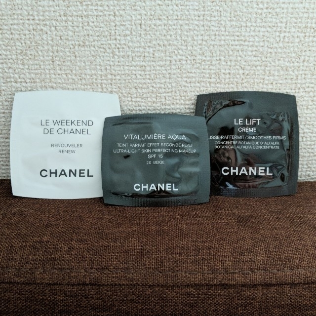 CHANEL(シャネル)の☆CHANEL☆シャネル☆新品・未使用☆SAMPLE サンプル ３点☆化粧品☆ コスメ/美容のキット/セット(サンプル/トライアルキット)の商品写真