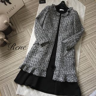 ルネ(René)の♡SALE♡新品同様♡Rene ルネ ツイードコート ワンピース 2way(ロングコート)