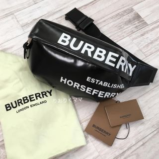 バーバリー(BURBERRY)の美品 バーバリー 新作 ホースフェリープリント  ベルトバッグ (ボディーバッグ)