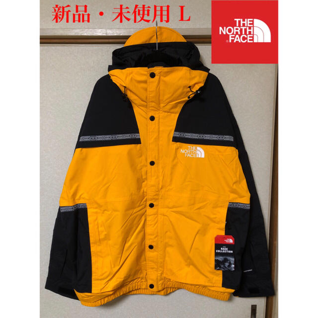 THE NORTH FACE(ザノースフェイス)の【新品】ザ ノースフェイス レイジ レイン ジャケット 19SS 黄×黒 L メンズのジャケット/アウター(マウンテンパーカー)の商品写真