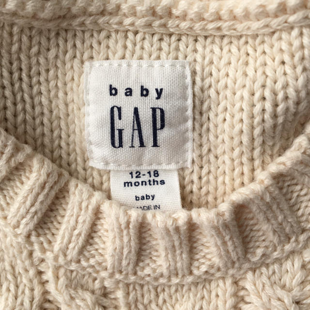babyGAP(ベビーギャップ)のgap ニットロンパース キッズ/ベビー/マタニティのベビー服(~85cm)(ロンパース)の商品写真