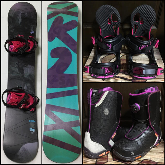 K2(ケーツー)の○K2 Snowboards…etc♀レディーススノーボードセット○ スポーツ/アウトドアのスノーボード(ボード)の商品写真