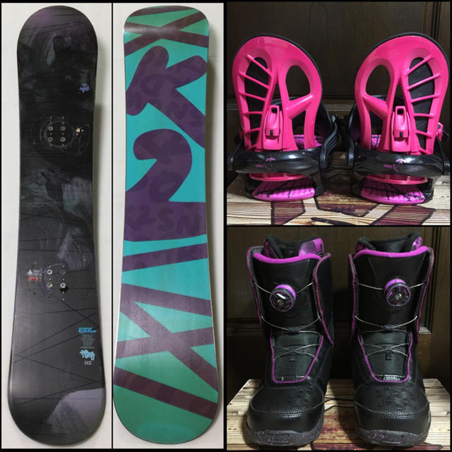 K2(ケーツー)の○K2 Snowboards…etc♀レディーススノーボードセット○ スポーツ/アウトドアのスノーボード(ボード)の商品写真