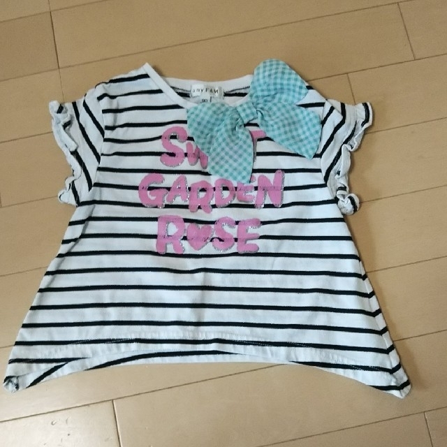 anyFAM(エニィファム)のanyFAM Tシャツ カットソー キュロット　サイズ90 キッズ/ベビー/マタニティのキッズ服女の子用(90cm~)(Tシャツ/カットソー)の商品写真