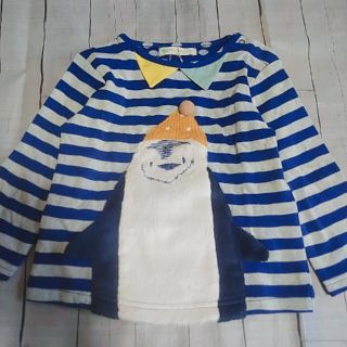 ナルミヤ インターナショナル(NARUMIYA INTERNATIONAL)の専用出品　新品未使用★babycheer フワフワペンギンロンT 90(Tシャツ/カットソー)