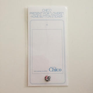 フーズフーチコ(who's who Chico)のchico♡iPhoneボタンシール(モバイルケース/カバー)