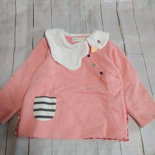 ナルミヤ インターナショナル(NARUMIYA INTERNATIONAL)の新品未使用★babycheer バード衿ロンt　90(Tシャツ/カットソー)