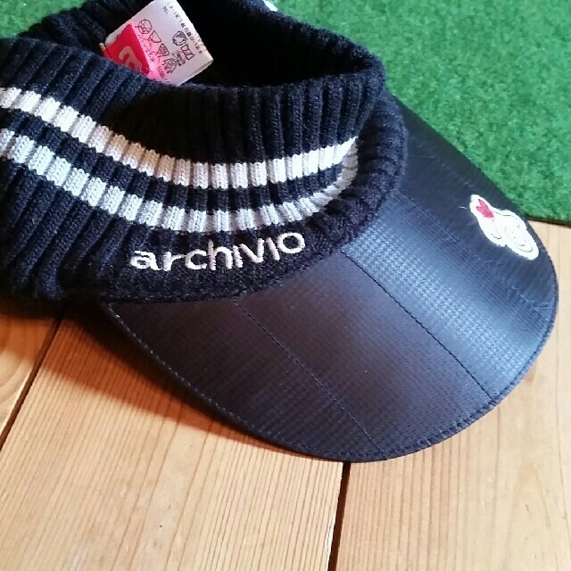 archivioアルチビオ　ニットサンバイザー　バイザー　キャップ　帽子