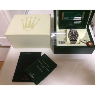 ロレックス(ROLEX)のロレックス 214270 希少ブラックアウト 美品 グアム正規品購入後2回着用(腕時計(アナログ))