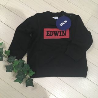 エドウィン(EDWIN)のEDWIN トレーナー　ブラック(Tシャツ/カットソー)