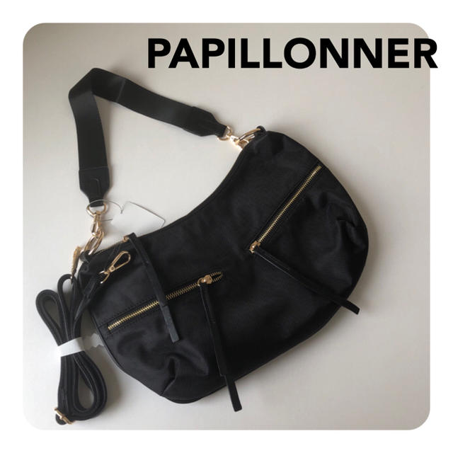 PAPILLONNER(パピヨネ)の新品PAPILLONNER♡ゴールドファスナー 2wayハンドバッグ レディースのバッグ(ショルダーバッグ)の商品写真