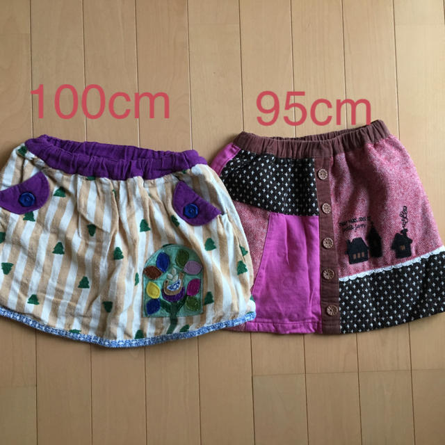 Petit jam(プチジャム)のプチジャム スカート ２枚セット キッズ/ベビー/マタニティのキッズ服女の子用(90cm~)(スカート)の商品写真