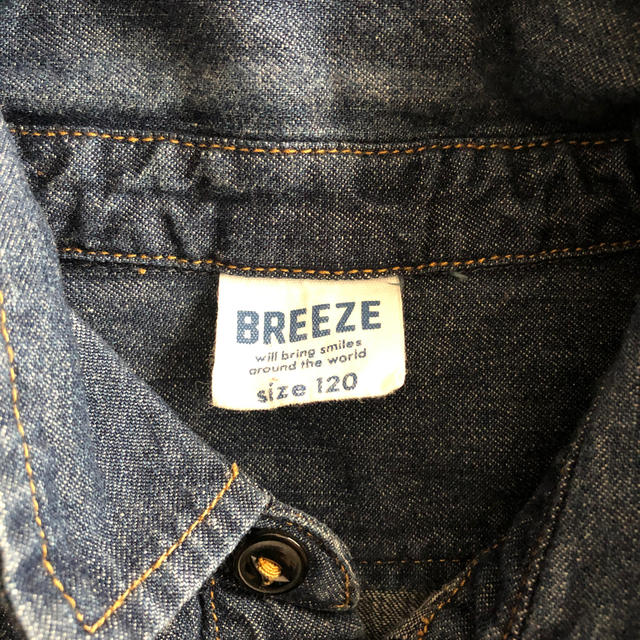 BREEZE(ブリーズ)の☆BREEZE デニムシャツ　120cm キッズ/ベビー/マタニティのキッズ服男の子用(90cm~)(ブラウス)の商品写真