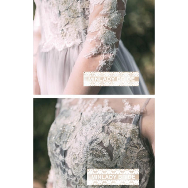 超歓迎低価 刺繍 チュール Aライン シック グレー カラードレス #ma370の通販 by MINLADY BRIDE※お知らせあり｜ラクマ 2022大人気