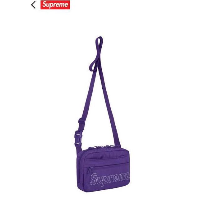 supreme shoulder bag purple