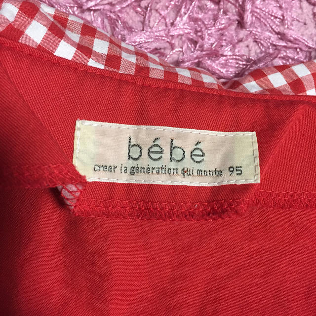 BeBe(ベベ)のbebe 95cm 3歳 女の子 お出かけ おめかし 上着 チェック キッズ/ベビー/マタニティのキッズ服女の子用(90cm~)(ジャケット/上着)の商品写真