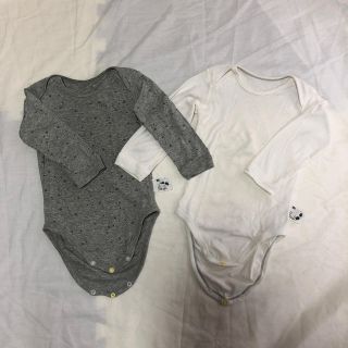 ユニクロ(UNIQLO)のユニクロ ベビー長袖肌着2枚セット 90cm(下着)