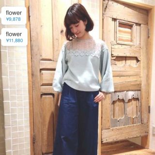 フラワー(flower)のflower line top ～フラワーライントップ(ニット/セーター)