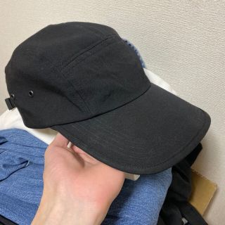 サンシー(SUNSEA)のESSAY LONGBRIM JET CAP BLACK(キャップ)