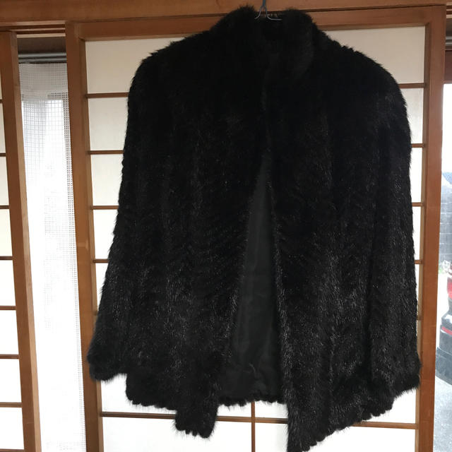 毛皮　ブラック　コート