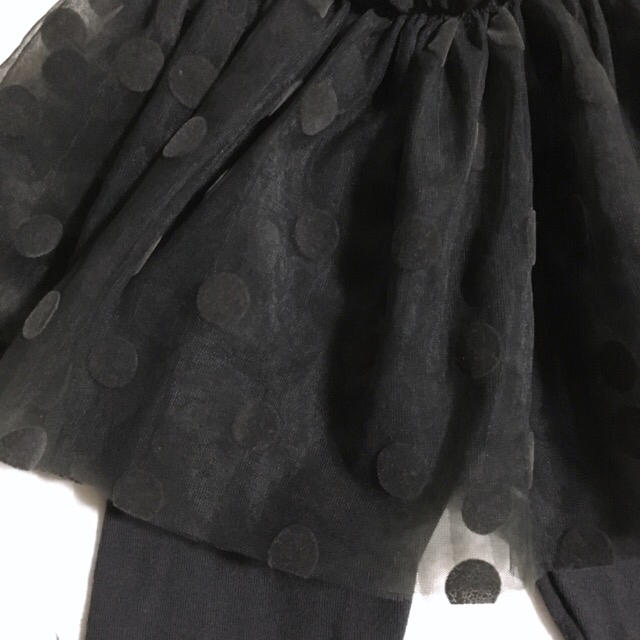 PETIT BATEAU(プチバトー)のプチバトー  チュールスカート付き  カルソン  24m キッズ/ベビー/マタニティのキッズ服女の子用(90cm~)(パンツ/スパッツ)の商品写真